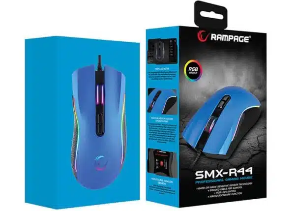 עכבר גיימינג Rampage SMX-R44 Blue