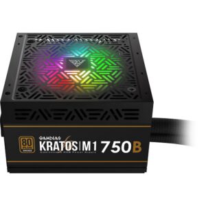 ספק כוח Gamdias Kratos M1-750W RGB Bronze