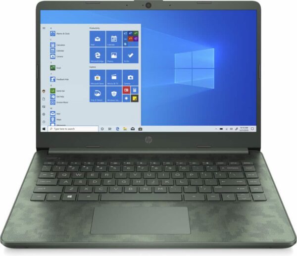 מחשב נייד HP 14-DQ2088 Core™ i5-1135G7 2.4GHz 256GB SSD 8GB 14″ (1366×768) WIN10 ASPEN GREEN CAMO