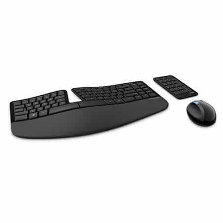 סט מקלדת ועכבר Microsoft Sculpt Ergonomic Desktop 1 סט מקלדת ועכבר Sculpt Ergonomic Desktop