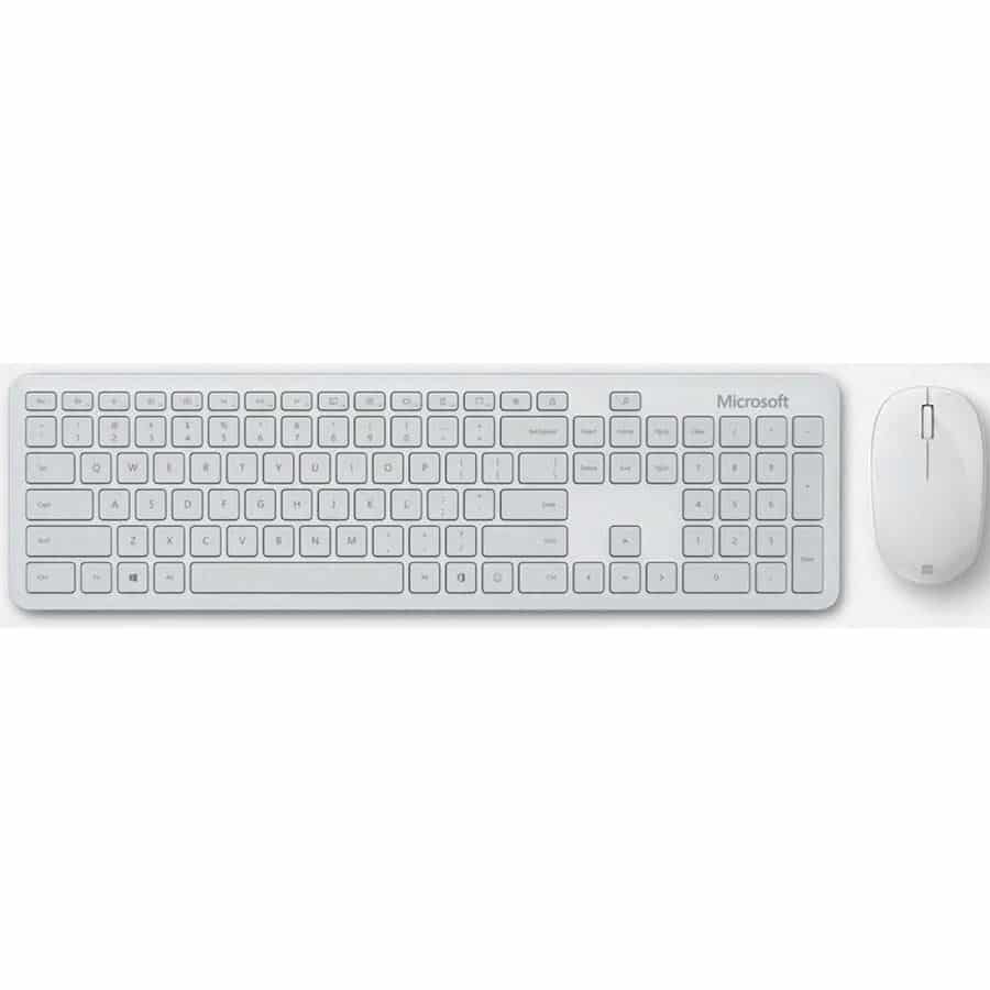 סט מקלדת ועכבר צבע לבן Microsoft Bluetooth® Desktop 1 סט מקלדת ועכבר Microsoft Bluetooth® Desktop
