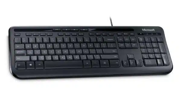 283 מקלדת Microsoft Wired Keyboard 600
