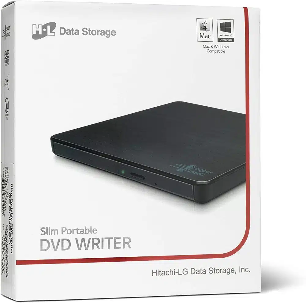 צורב חיצוני Hitachi-LG GP60 Slim Portable DVDRW USB 2.0 WHITE 3 צורב חיצוני Hitachi-LG GP60 Slim Portable DVDRW USB 2.0 WHITE – תמונה 3