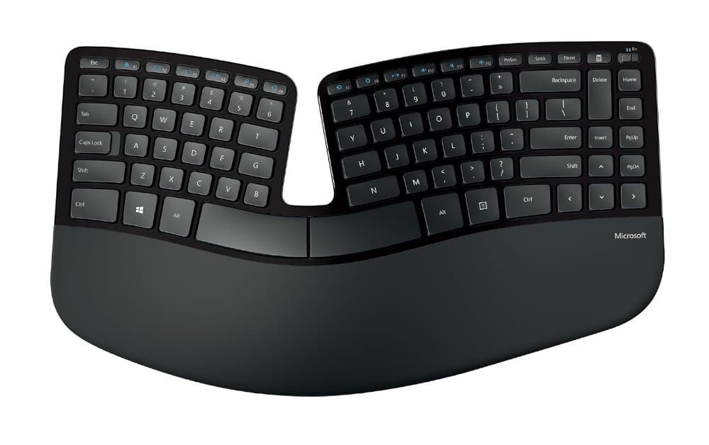 סט מקלדת ועכבר אל-חוטי Microsoft Sculpt Ergonomic Desktop 2 סט מקלדת ועכבר אל-חוטי Microsoft Sculpt Ergonomic Desktop – תמונה 2