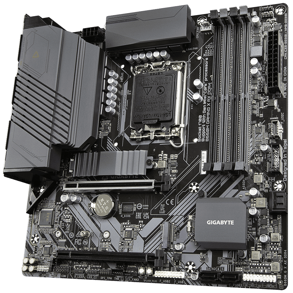 לוח אם Gigabyte B660M GAMING X AX DDR4 rev 1.0 2.5GB LAN WIFI6 2 לוח אם Gigabyte B660M GAMING X AX DDR4 rev 1.0 2.5GB LAN WIFI6 – תמונה 2