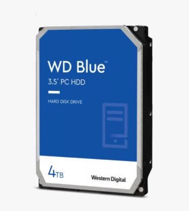 דיסק קשיח פנימי 35 western digital blue 4tb sata6 gb s 256mb דיסק קשיח פנימי 3.5 Western Digital Blue 4TB SATA6 Gb/s 256MB