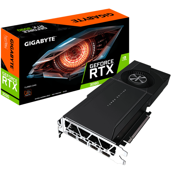 כרטיס מסך gigabyte getforce rtx 3090 turbo gddr6x 24g כרטיס מסך GIGABYTE GetForce RTX 3090 TURBO GDDR6X 24G