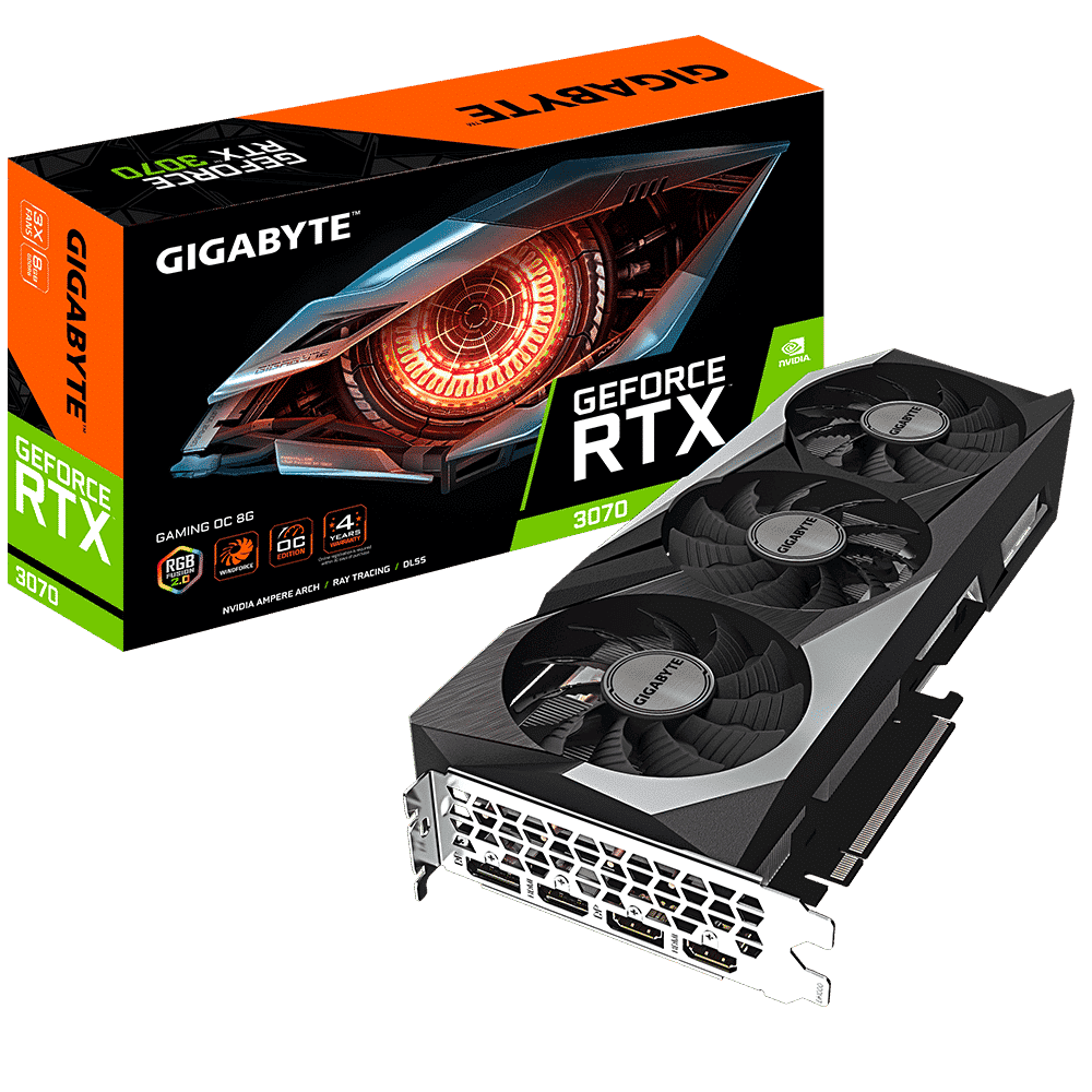 כרטיס מסך Gigabyte RTX 3070 GAMING OC 8GB 1.0 PCIE 4.0X16 1 כרטיס מסך Gigabyte RTX 3070 GAMING OC 8GB 1.0 PCIE 4.0X16