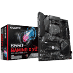 לוח אם gigabyte b550 gaming x v2 13 atx ddr4 hdmi dvi amd מחשב גיימינג Ryzen 5 5600, RX 6600 XT, 16GB, NVMe 500GB