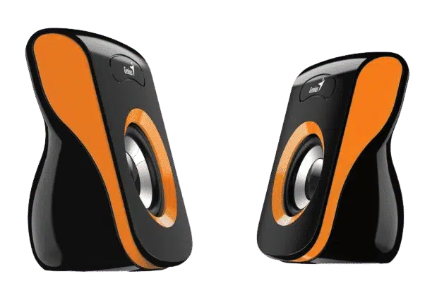 רמקולים GENIUS SP-Q180 USB פס כתום 1 רמקולים GENIUS SP-Q180 USB פס כתום