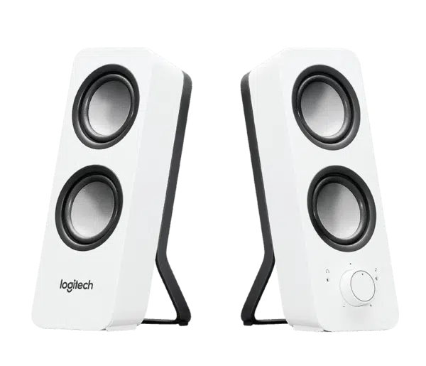 רמקולים logitech z200 20 multimedia speakers white רמקולים Logitech Z200 2.0 Multimedia Speakers WHITE