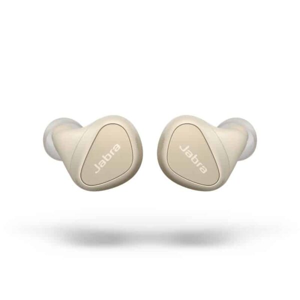 Jabra Elite 5 Angle 1 Gold Beige LB Large RGB אוזניות True Wireless איכותיות עם סינון רעשים למוזיקה ושיחות - Elite 5