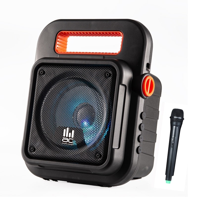 בידורית קריוקי ניידת 6″ עם מיקרופון אלחוטי - AC Mini6 1 בידורית קריוקי ניידת 6″ עם מיקרופון אלחוטי - AC Mini6