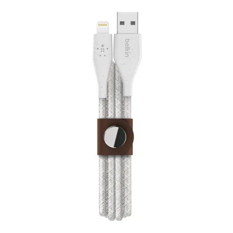 כבל Lightning קלוע DuraTek Plus™באורך 1.2 מטר עם תפס מעוצב - F8J236bt04 1 כבל Lightning קלוע DuraTek Plus™באורך 1.2 מטר עם תפס מעוצב - F8J236bt04