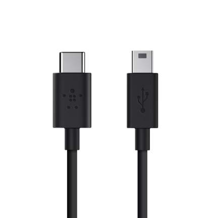 כבל USB-C 2.0 ל- Mini-B 3A באורך 1.8 מ' - F2CU034bt 1 כבל USB-C 2.0 ל- Mini-B 3A באורך 1.8 מ' - F2CU034bt