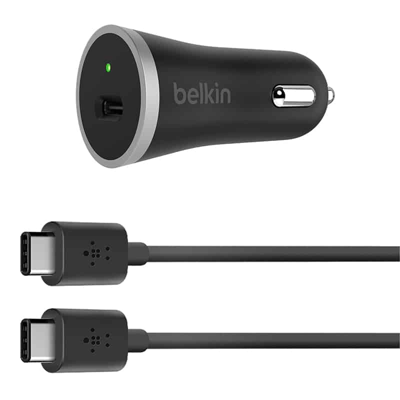 מטען לרכב USB-C עם כבל ניתק - F7U005 1 מטען לרכב USB-C עם כבל ניתק - F7U005