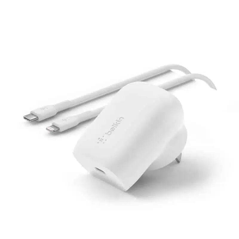 מטען קיר 30W USB-C PD/PPS עם כבל Lightning באורך מטר - WCA005B5 1 מטען קיר 30W USB-C PD/PPS עם כבל Lightning באורך מטר - WCA005B5