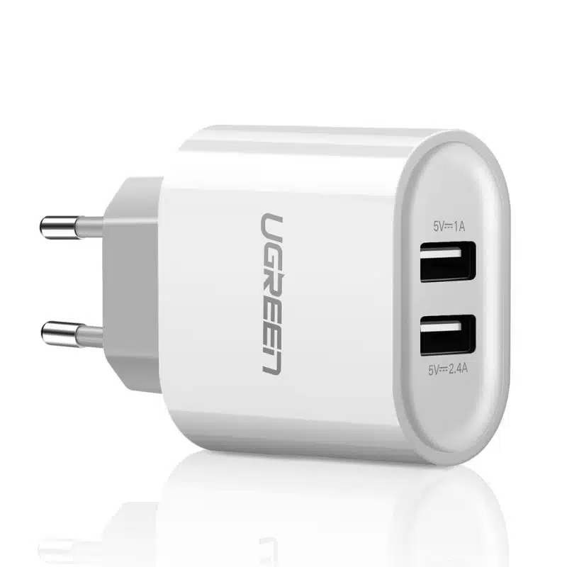 מטען קיר עם 2 יציאות USB-A - CD104-20384 1 מטען קיר עם 2 יציאות USB-A - CD104-20384