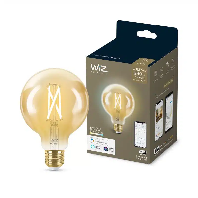 נורת פחם אמבר LED חכמה 7W בגודל G95 - 50W G95 2 נורת פחם אמבר LED חכמה 7W בגודל G95 - 50W G95 – תמונה 2