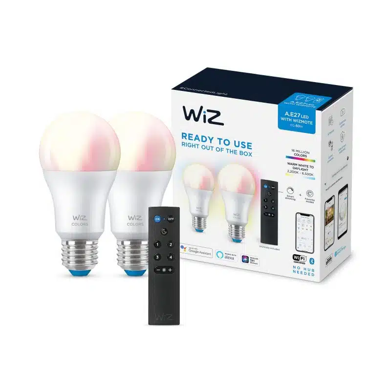 זוג נורות LED צבעוניות חכמות 8W עם שלט - BLE 60W A60 2PK + Remote 2 זוג נורות LED צבעוניות חכמות 8W עם שלט - BLE 60W A60 2PK + Remote – תמונה 2