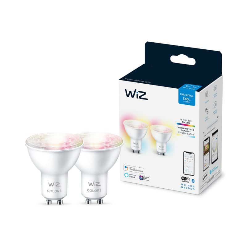 זוג נורות ספוט דקרויקה LED צבעוניות חכמות - 50W GU10 922-65 RGB 2PF 3 זוג נורות ספוט דקרויקה LED צבעוניות חכמות - 50W GU10 922-65 RGB 2PF – תמונה 3