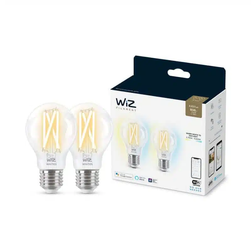 זוג נורות LED שקופות חכמות 7W בגודל A60 - 60W A60 E27 CL 2PF 2 זוג נורות LED שקופות חכמות 7W בגודל A60 - 60W A60 E27 CL 2PF – תמונה 2
