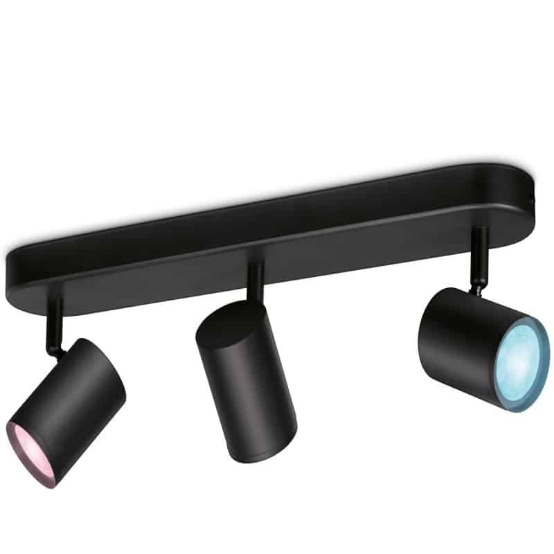 גוף תאורה חכם עם 3 ראשי ספוט מתכוונן צבעוני - spots 3x5W 22-65k 1 גוף תאורה חכם עם 3 ראשי ספוט מתכוונן צבעוני - spots 3x5W 22-65k