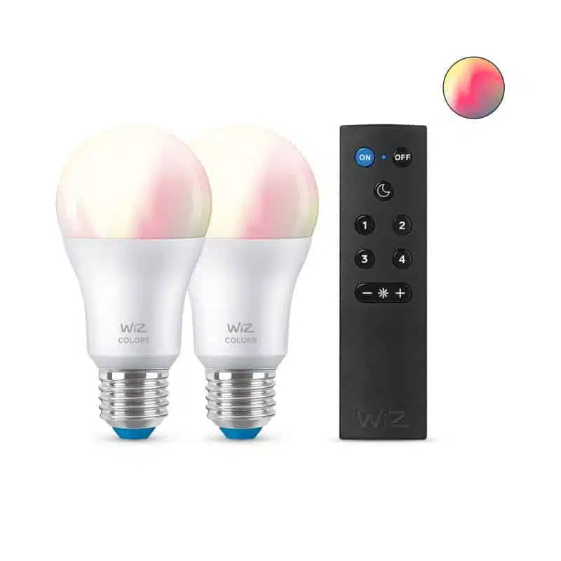 זוג נורות LED צבעוניות חכמות 8W עם שלט - BLE 60W A60 2PK + Remote 1 זוג נורות LED צבעוניות חכמות 8W עם שלט - BLE 60W A60 2PK + Remote