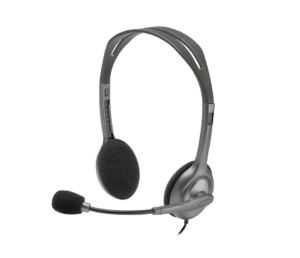 אוזניות לוגיטק mic headset h110 dual pl plug עמוד ראשי