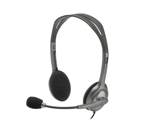 אוזניות לוגיטק mic headset h110 dual pl plug אוזניות לוגיטק MIC + Headset H110 DUAL PL PLUG