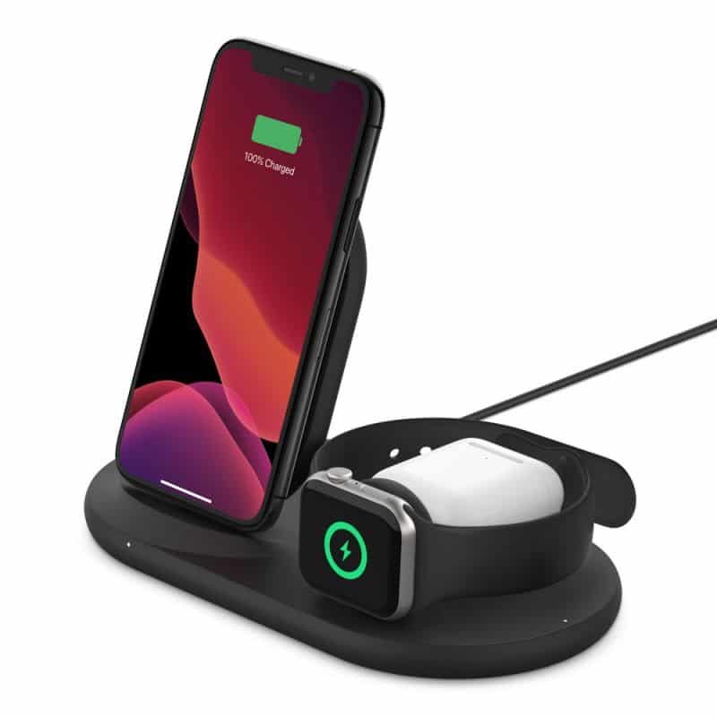 מטען אלחוטי 3 ב-1 ל-Apple דגם Belkin BOOST↑CHARGE - WIZ001vf 1 מטען אלחוטי 3 ב-1 ל-Apple דגם Belkin BOOST↑CHARGE - WIZ001vf