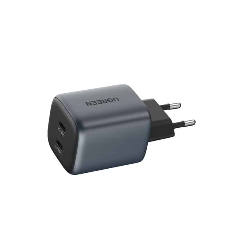 מטען קיר טעינה מהירה 45W בחיבור USB-C כפול GaN-PD - CD294 1 מטען קיר טעינה מהירה 45W בחיבור USB-C כפול GaN-PD - CD294