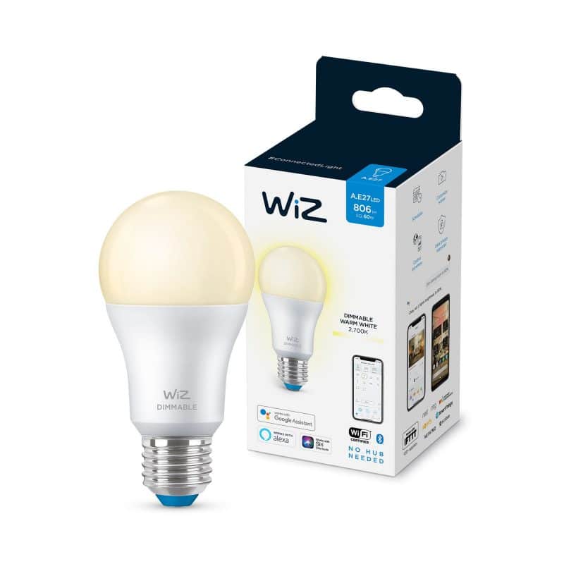 נורת LED חכמה 8W עם טמפרטורת צבע 2.7K - 60W A60 E27 927 DIM 1PF 2 נורת LED חכמה 8W עם טמפרטורת צבע 2.7K - 60W A60 E27 927 DIM 1PF – תמונה 2