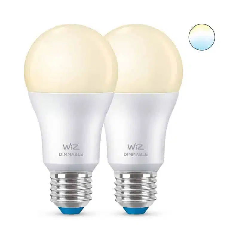 זוג נורות LED חכמות 8W עם טמפרטורת צבע 2.7K - smart bulb 8W A60 E27 927 2pc 1 זוג נורות LED חכמות 8W עם טמפרטורת צבע 2.7K - smart bulb 8W A60 E27 927 2pc