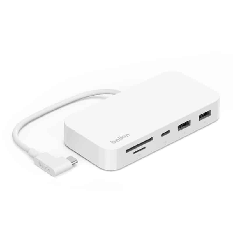 מתאם 6 יציאות בחיבור USB-C עם תושבת לתלייה 1 מתאם 6 יציאות בחיבור USB-C עם תושבת לתלייה