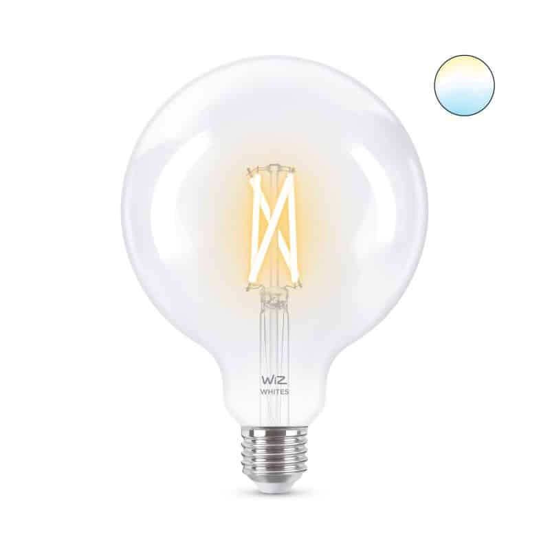 נורת LED חכמה שקופה 7W בגודל G125 - 60W G125 E27 1 נורת LED חכמה שקופה 7W בגודל G125 - 60W G125 E27