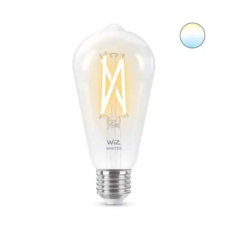 נורת LED חכמה שקופה 7W בגודל ST64 - 60W ST64 E27 1 נורת LED חכמה שקופה 7W בגודל ST64 - 60W ST64 E27