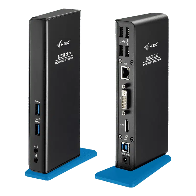 תחנת עגינה HDMI DVI כפולה בחיבור USB 3.0 1 תחנת עגינה HDMI DVI כפולה בחיבור USB 3.0
