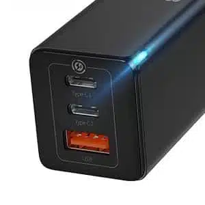 מטען מהיר PD3+QC3 65W צבע שחור מבית Baseus 2 מטען מהיר PD3+QC3 65W צבע שחור מבית Baseus – תמונה 2