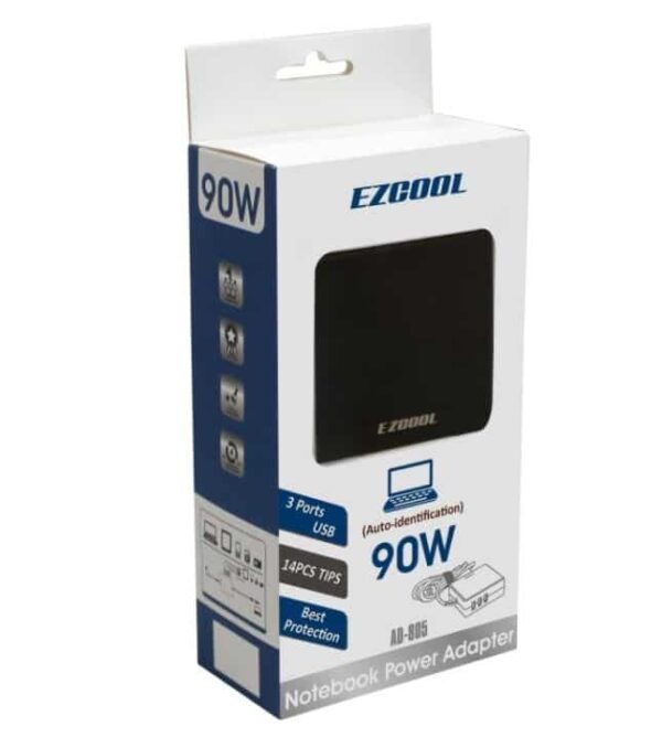 שנאי אוניברסלי למחשב נייד EZcool Power Adapter AD-805 3 שנאי אוניברסלי למחשב נייד EZcool Power Adapter AD-805 – תמונה 3