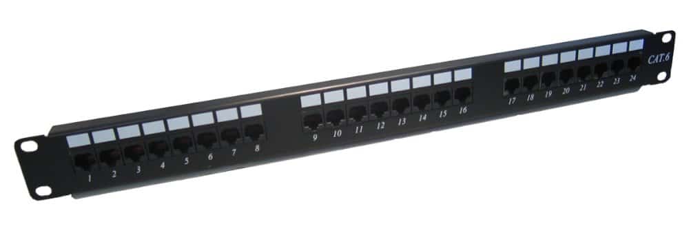 פנל 24 מחברים RJ-45 CAT 6A 1 פנל 24 מחברים RJ-45 CAT 6A