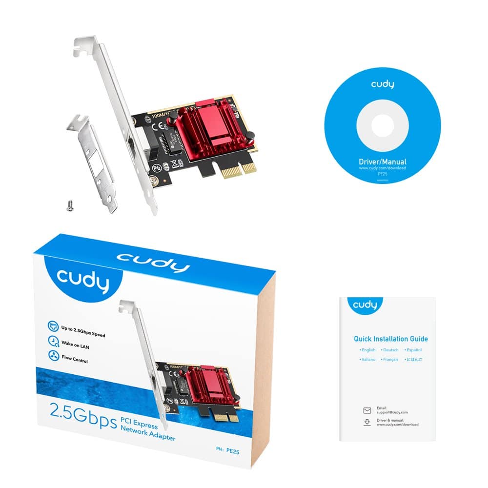 כ.רשת פנימי לנייח Cudy PE25 2.5Gbits PCI-E Nework Adapter LP 3 כ.רשת פנימי לנייח Cudy PE25 2.5Gbits PCI-E Nework Adapter LP – תמונה 3
