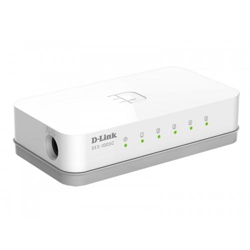סוויץ' 10/100 D-LINK DES-1005 5 Port SOHO Switch 1 סוויץ' 10/100 D-LINK DES-1005 5 Port SOHO Switch