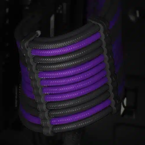 gallery sleeved extension cable kit purple black 03 כבלים מאריכים Antec Sleeved extension Cable Kit Purple/Black