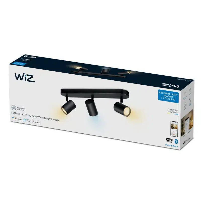 גוף תאורה חכם עם 3 ראשי ספוט מתכוונן - Spots 3x5W 27-65K 2 גוף תאורה חכם עם 3 ראשי ספוט מתכוונן