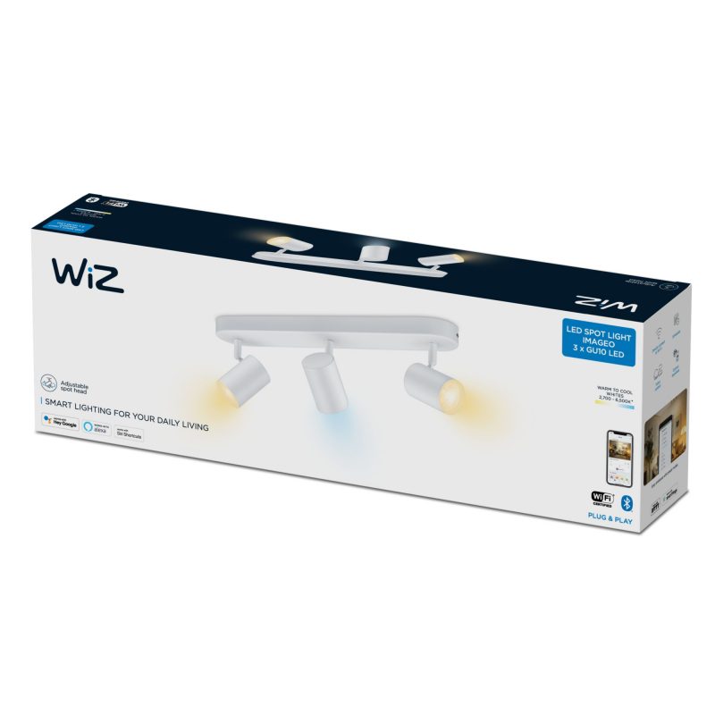 גוף תאורה חכם עם 3 ראשי ספוט מתכוונן - Spots 3x5W 27-65K 4 גוף תאורה חכם עם 3 ראשי ספוט מתכוונן