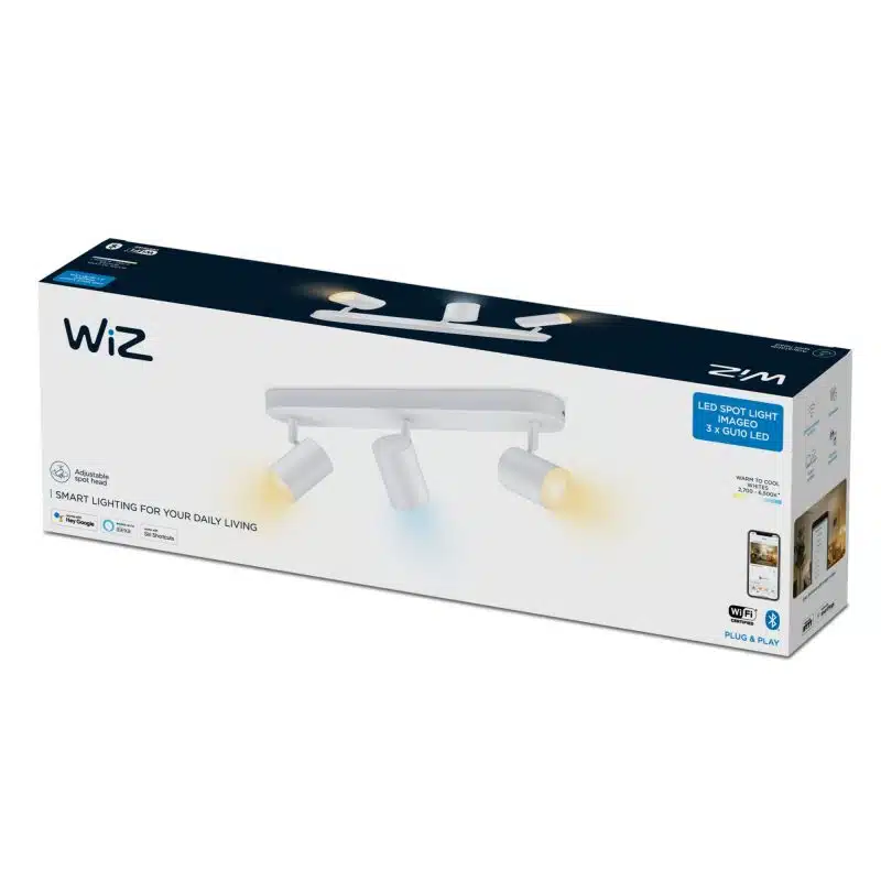 גוף תאורה חכם עם 3 ראשי ספוט מתכוונן - Spots 3x5W 27-65K 4 גוף תאורה חכם עם 3 ראשי ספוט מתכוונן