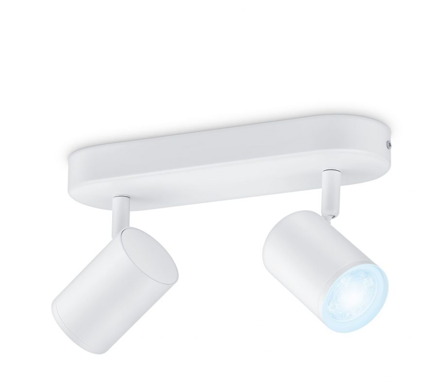 גוף תאורה כפול חכם עם ראש ספוט מתכוונן - Spots 2x5W 27-65K 3 גוף תאורה כפול חכם עם ראש ספוט מתכוונן
