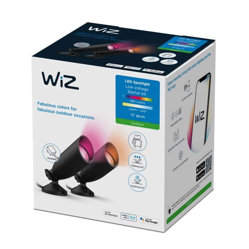 מארז 2 גופי תאורה ספוט לגינה WiZ Starter Kit Ground - WiZ 12V Starter Kit 2 מארז 2 גופי תאורה ספוט לגינה WiZ Starter Kit Ground