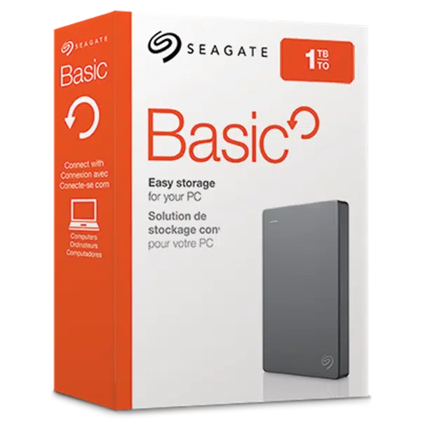 דיסק קשיח חיצוני Seagate Basic 1TB 2.5 inch EXTERNAL DRIVE USB3.0 1 דיסק קשיח חיצוני Seagate Basic 1TB 2.5 inch EXTERNAL DRIVE USB3.0